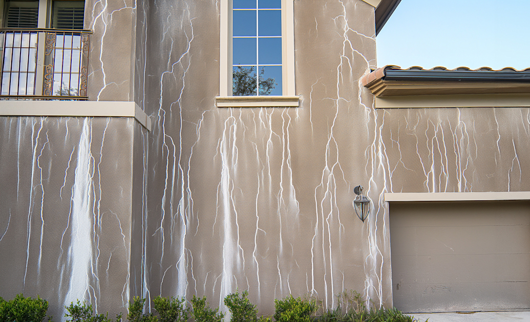Stucco Efflorescence Damage