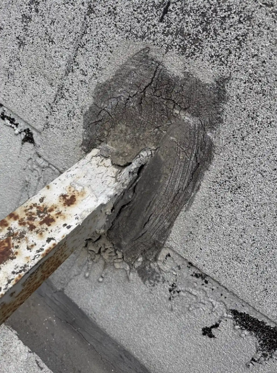 image displaying fire damage on modern residential property